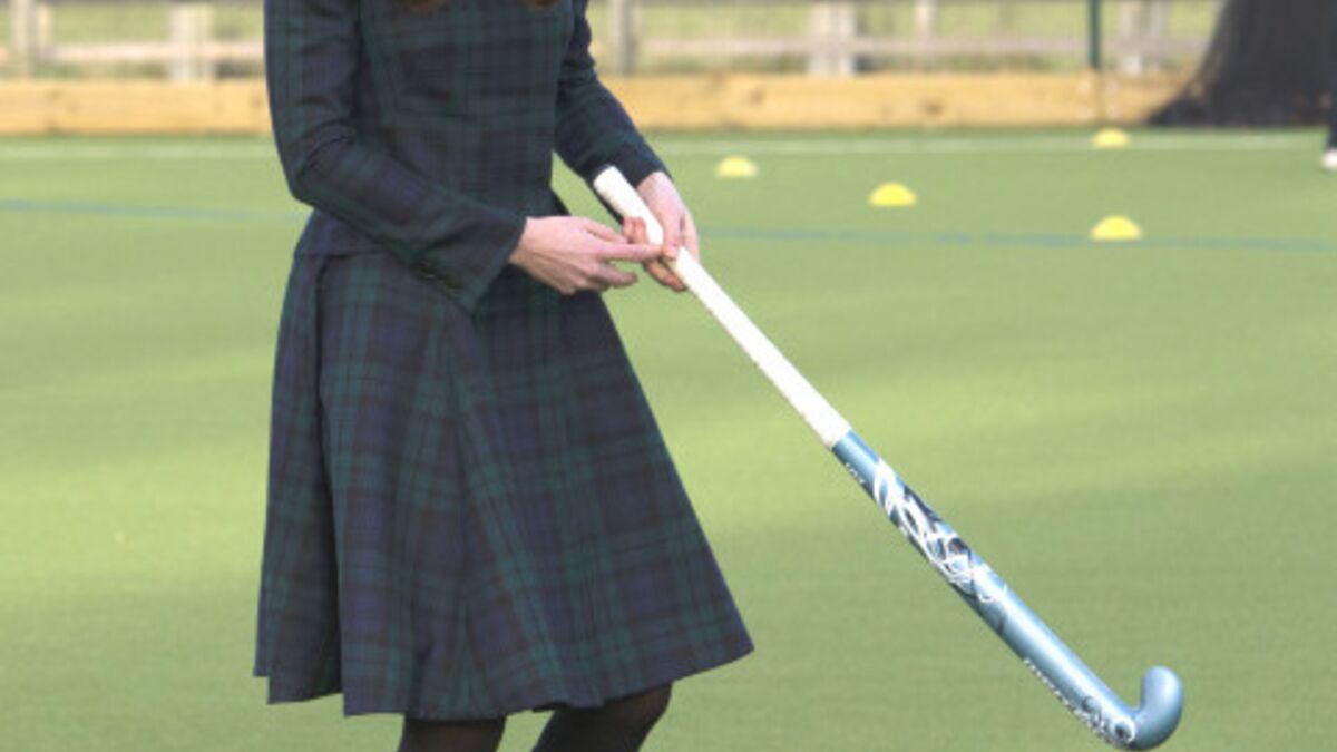 Kate Middleton hockey sur gazon