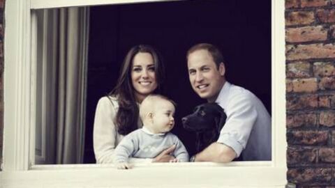 Kate Middleton : elle pose avec le prince George et le prince William à la fenêtre du Kensington Palace