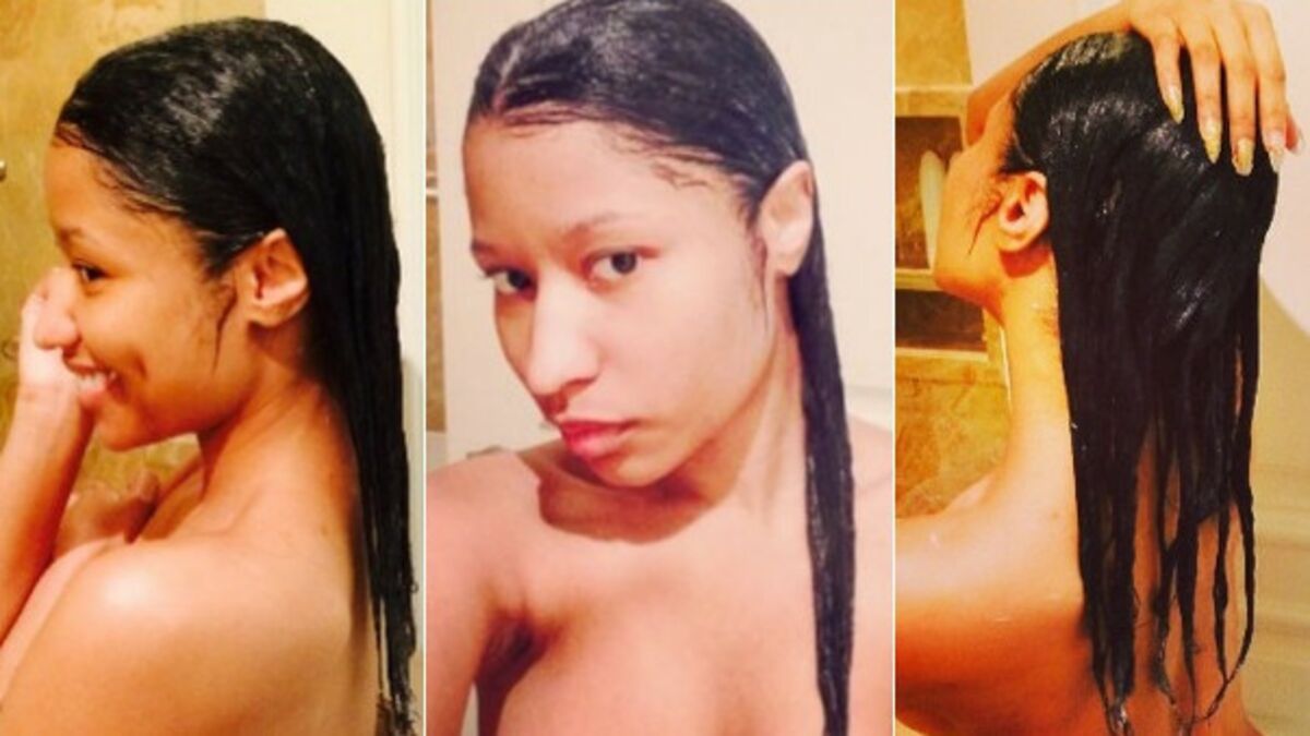 Nicki Minaj : ses selfies sous la douche, sans maquillage