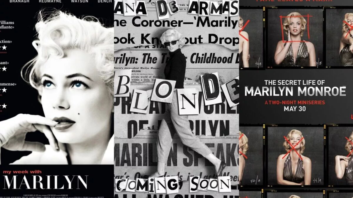 Blonde, My Week with Marilyn, La Vie secrète de Marilyn Monroe... les 4