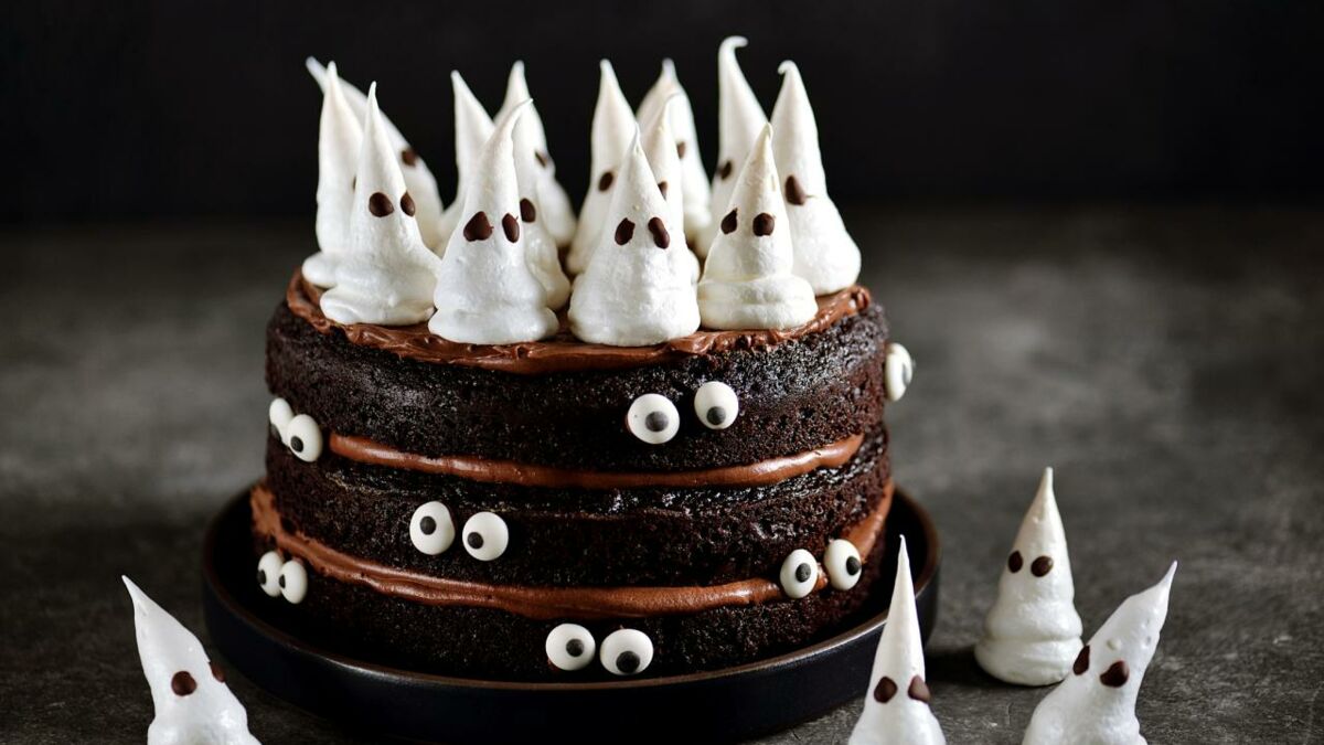 Décoration de gâteau d'Halloween,Halloween Cupcake Toppers,décoration de  gâteau avec citrouille,araignée,bat sorcière,décorations de fête Pour  Placer