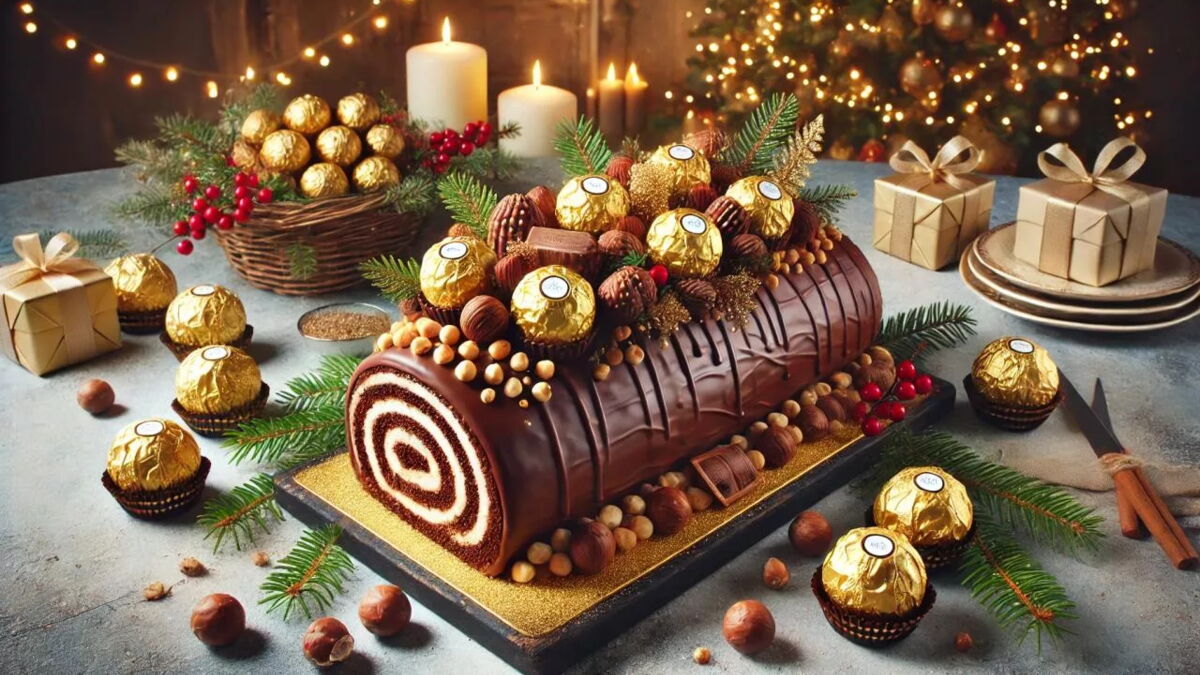 Recette de Noël : comment faire une bûche aux Ferrero Rocher