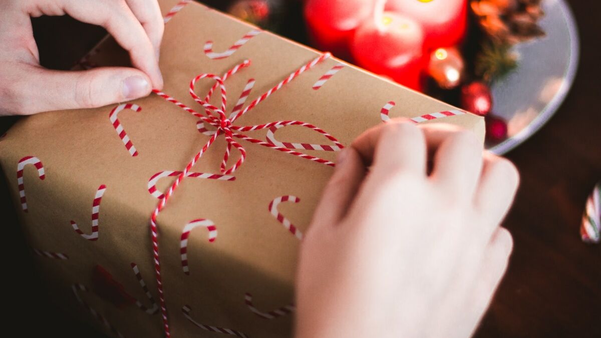 Sac Cadeaux de Noël - Impression de Mots - Petit Modèle - Jour de Fête -  Emballages cadeaux - Idées de Cadeaux de Noël