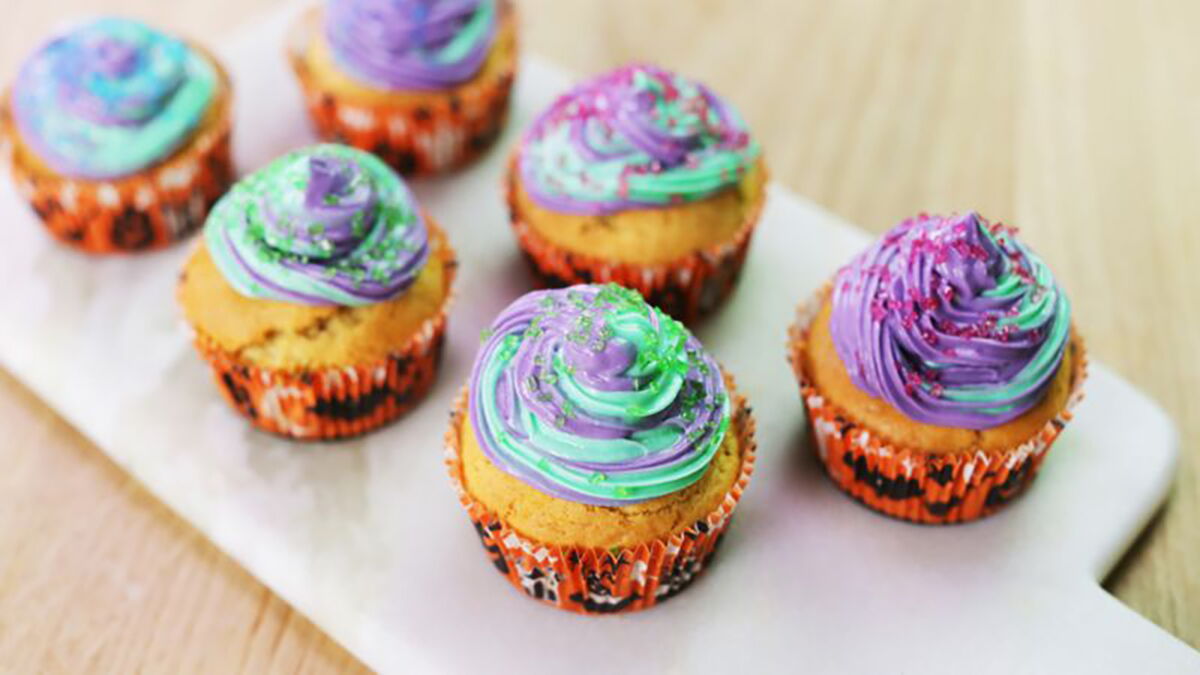 La recette des cupcakes cosmiques pour un dessert d'Halloween