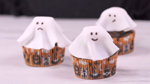 La recette des cupcakes fantômes pour Halloween