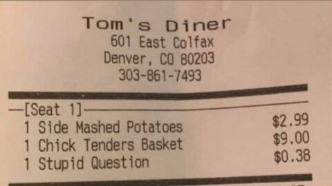 Ils paient 34 centimes de supplément au restaurant car ils ont posé une "question idiote" au serveur