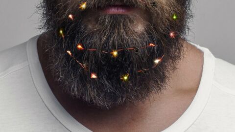 Les guirlandes de Noël pour barbe, la nouvelle tendance