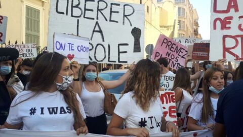 En Corse une manifestation contre les violences sexuelles mobilise des centaines de femmes