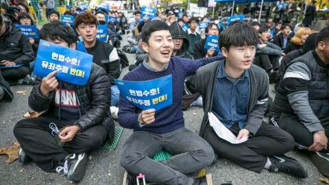 Féminisme : en Corée du Sud, les hommes lancent “Touche pas à ma virilité” contre le mouvement #MeToo 