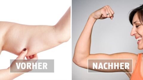 Wow, durch diesen Trick hat sie keine schlaffen Arme mehr!