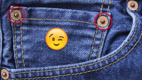 Mein amerikanischer Freund arbeitet bei Levis. Er hat mir jetzt verraten, wozu die kleinen Nieten gut sind!