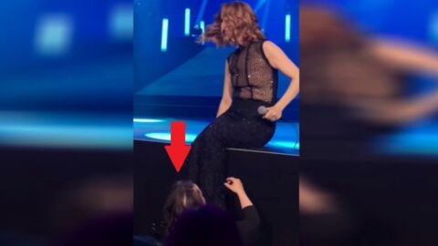 Ein behindertes Mädchen im Publikum und auf einmal verlässt Celine Dion die Bühne und...