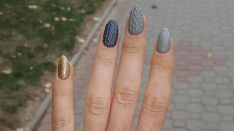 Sweater Nails: der neue Fingernagel-Trend mit Strickmustern
