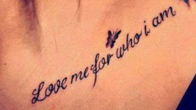 Sprüche oberschenkel tattoo frauen Tattoo