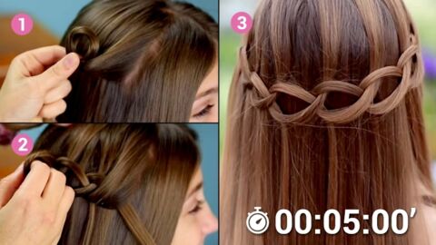 Dieses stylish elegante Haarband aus Strähnen ist nicht kompliziert zu binden!