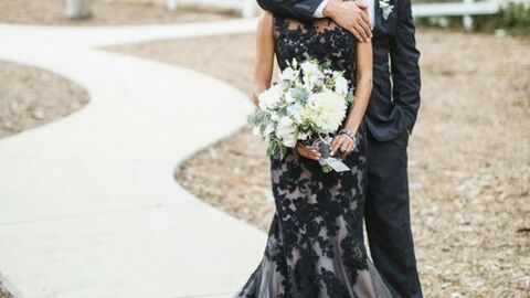 Ausgefallene schwarze Hochzeitskleider