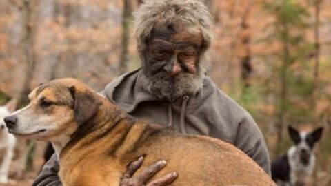 Er lebte in den Wäldern und rettete 31 Hunde