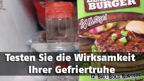 Wie können Sie herausfinden, ob Ihr Gefrierfach während Ihrer Abwesenheit nicht funktioniert hat? Diese Methode macht es Ihnen möglich!