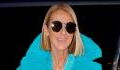 Kuscheliges Winteroutfit: Céline Dion präsentiert sich in einem Traum aus Türkis