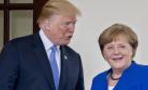 Als Donald Trump Angela Merkel mit Bonbons beworfen hat
