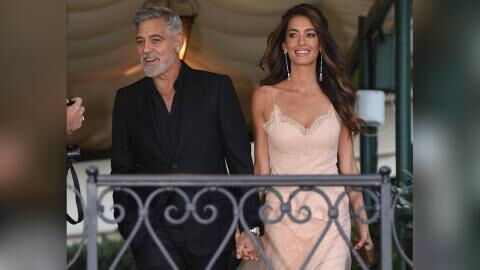 George Clooney in Venedig: Doch alle Augen sind auf Amal gerichtet