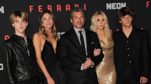 Seltener Anblick: Patrick Dempsey posiert mit seiner Familie