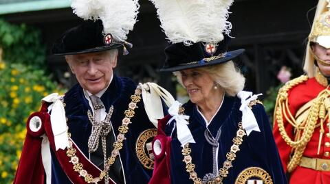 König Charles III. nimmt erstmals als Monarch am Garter Day teil