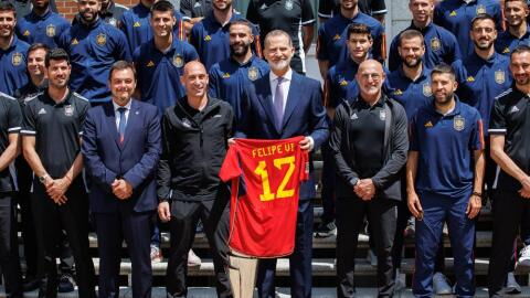König Felipe empfängt die Nations-League-Sieger 2023