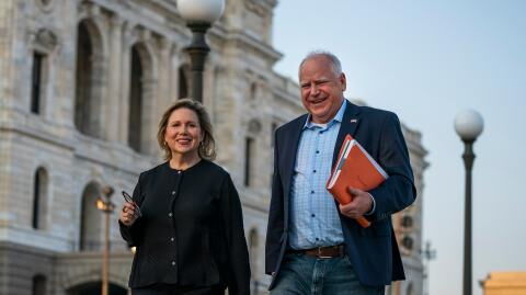 US-Vizepräsidentschaftskandidat Tim Walz: Seine Familie steht geschlossen hinter ihm