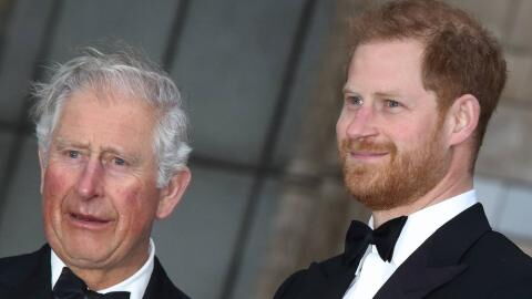 Zum Vatertag zeigt König Charles ein Bild mit Prinz Harry
