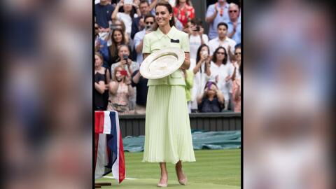 Prinzessin Kate überreicht Trophäen in Wimbledon