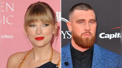 Kuss auf die Backe: Taylor Swift und Travis Kelce turteln auf Foto