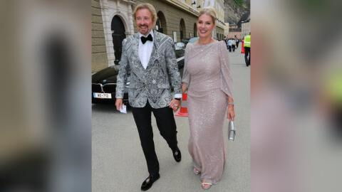 Thomas Gottschalk und Karina: Hand in Hand bei Salzburger Festspielen