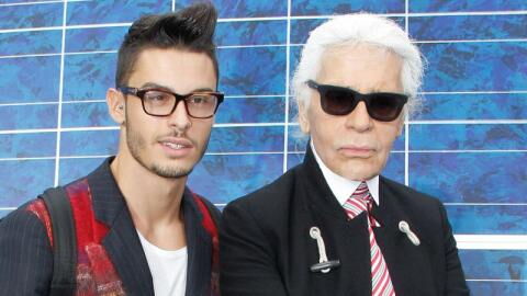 Karl Lagerfeld über Baptiste Giabiconis bestes Stück: “Das erinnert ja an einen Gartenschlauch”
