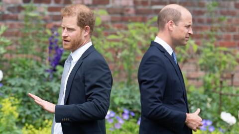 William und Harry: Ihr Verhalten bei Enthüllung von Diana-Statue spricht Bände
