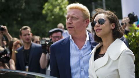 Boris Becker mit Lilly 2013 in Berlin.