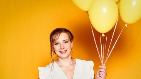 Süßes Kinderfoto von Sarafina Wollny zu ihrem Geburtstag