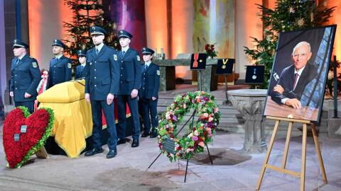 Bewegende Trauerfeier für Wolfgang Schäuble in Offenburg