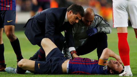FC Barcelone : les images de la sérieuse blessure au bras de Lionel Messi