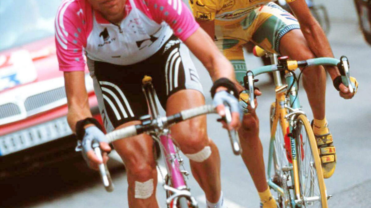 Photo de presse vintage Cyclisme, Pantani, Tour France 1998