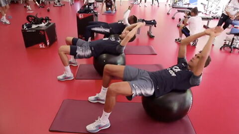 La séance musculation de l'Equipe de France pour la Coupe du Monde 2018