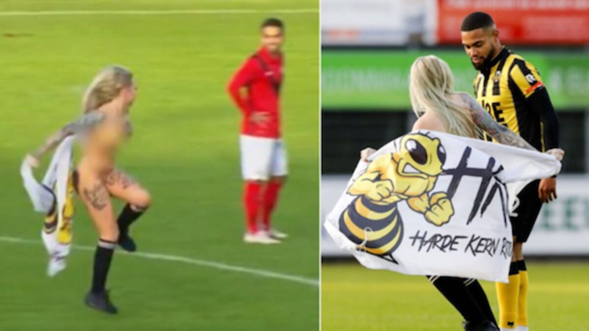 Pays-Bas : Une stripteaseuse fait son show en plein match