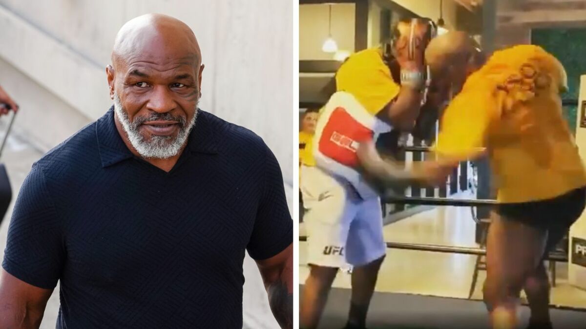Treino De Mike Tyson Mike Tyson affiche, à 56 ans, son niveau de boxe en combat d'entrainement  (et c'est impressionnant)