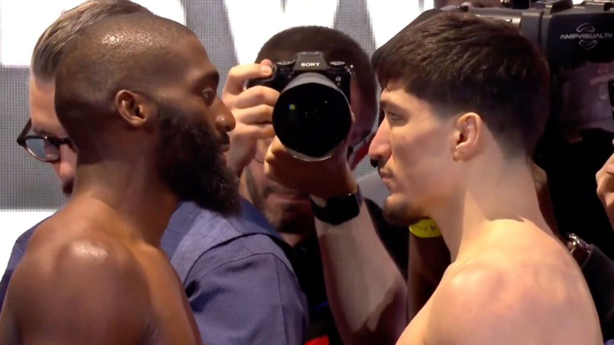 Doumbé vs Baki les images du face à face intense avant le combat