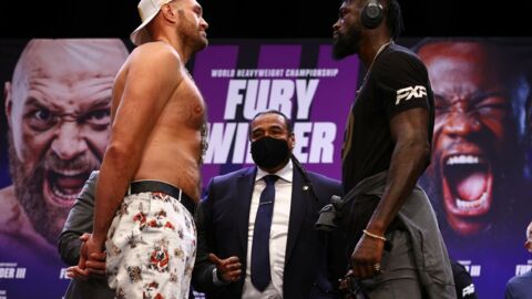 Boxe : Tyson Fury et Deontay Wilder nous offrent le face à face le plus étrange de l'histoire avant leur combat 