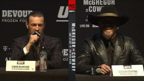 UFC 246 : les meilleurs moments de la conférence de presse entre Conor McGregor et Donald Cerrone (VIDEO)
