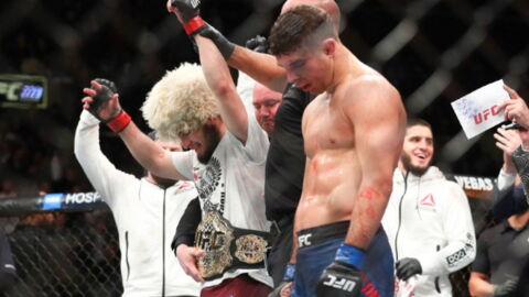 UFC Milwaukee : Khabib Nurmagomedov félicite Al Iaquinta et remet Kevin Lee à sa place