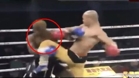 Kick boxing : Yi Long met ko son adversaire d'un coup de genou monstrueux