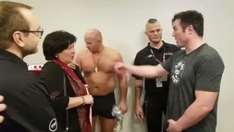 Bellator 208 : Les images de respect entre Fedor Emelianenko et Chael Sonnen en coulisses du Bellator 208