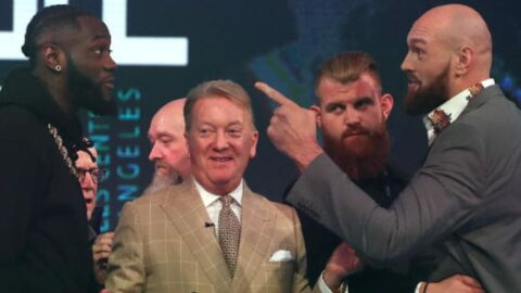 Boxe : Deontay Wilder et Tyson Fury en viennent aux mains lors de leur première conférence de presse